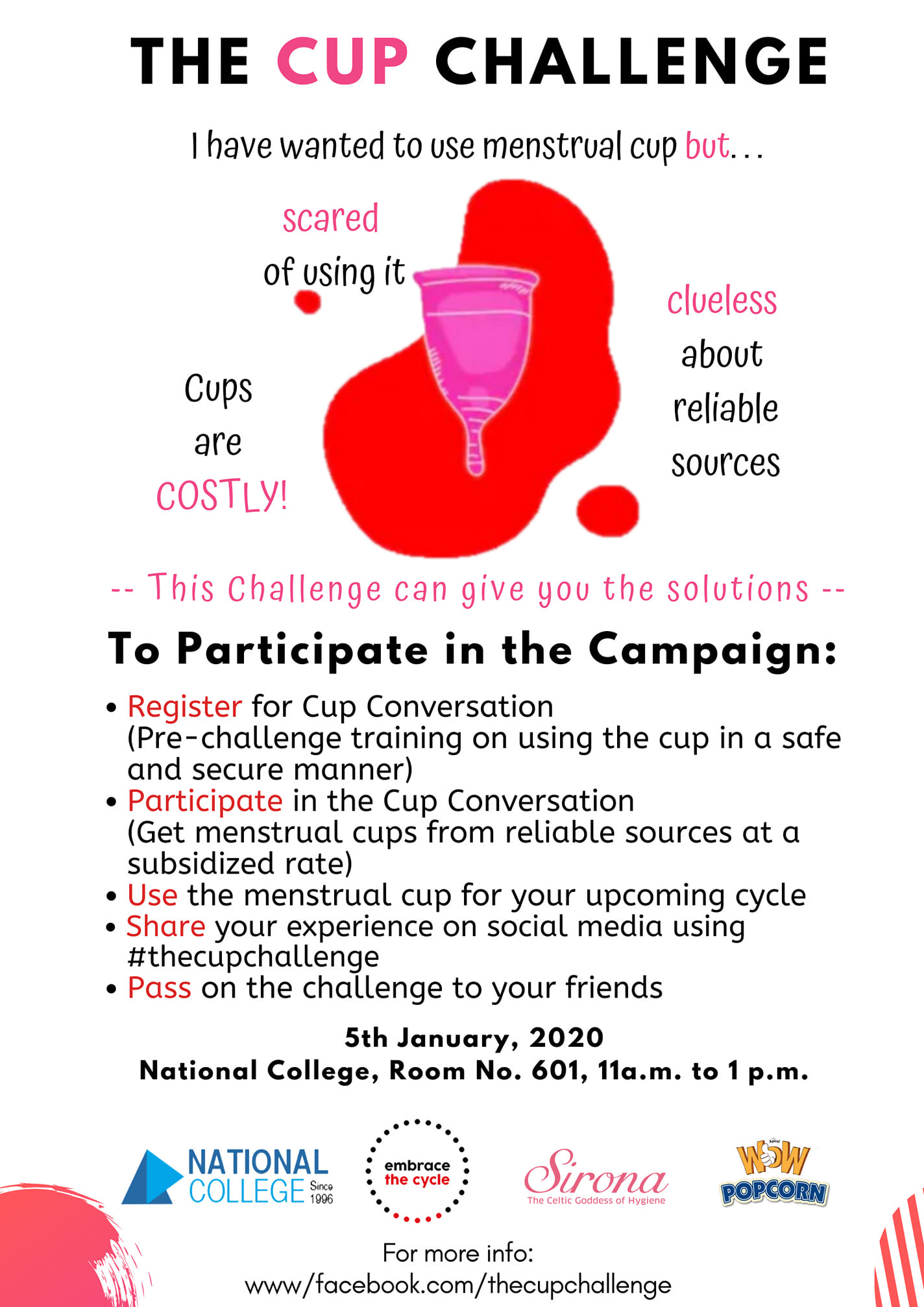 The Cup Challenge is an initiative by a group of III Year BDevS students.