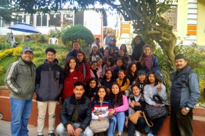 BDevS 1st year field study visit to Methinkot, Kavre on New Year Day