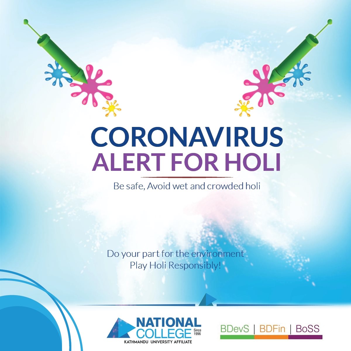 Coronavirus ALERT for Holi